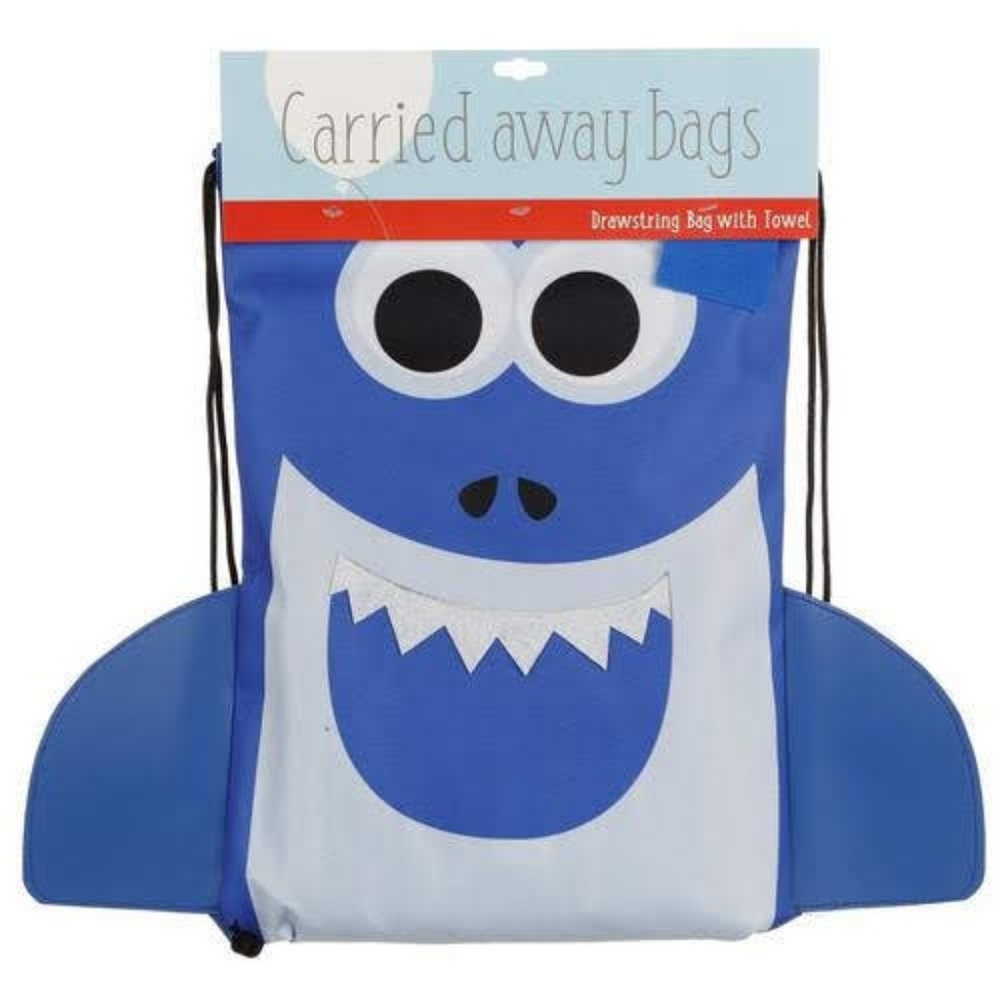Baby Shark NWT Drawstring Bag With Towel